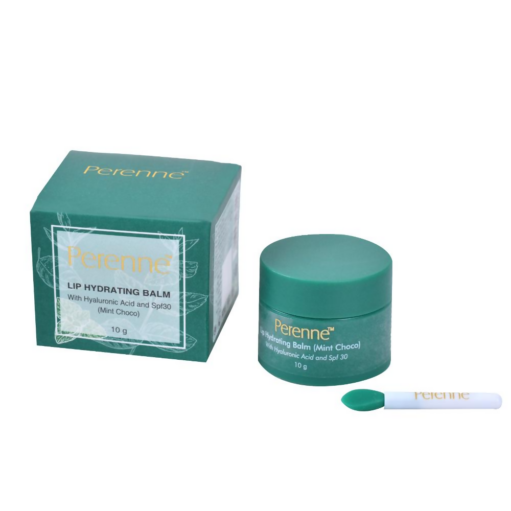 Perenne Lip Hydrating Balm With Hyaluronic Acid & SPF 30 - Mint Choco - Distacart