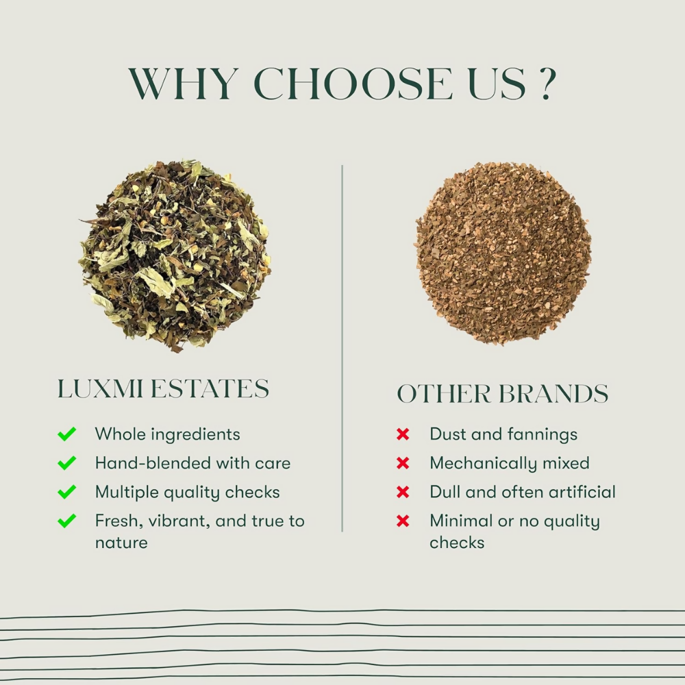 Luxmi Estates Holy Tea Tin - Tulsi Herbal Infusion - Dista
