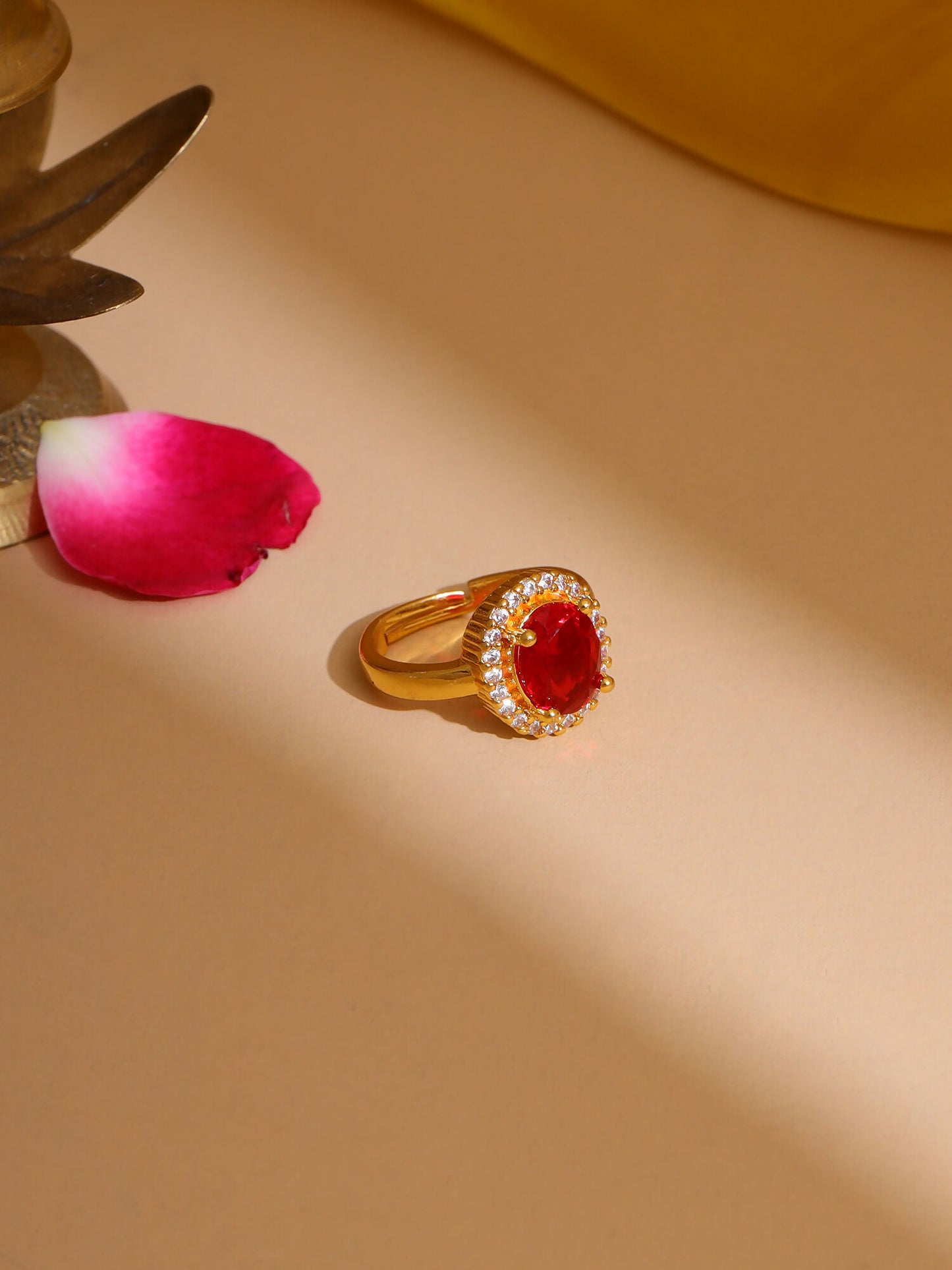 Ruby Raang Red Stone Ring - Distacart