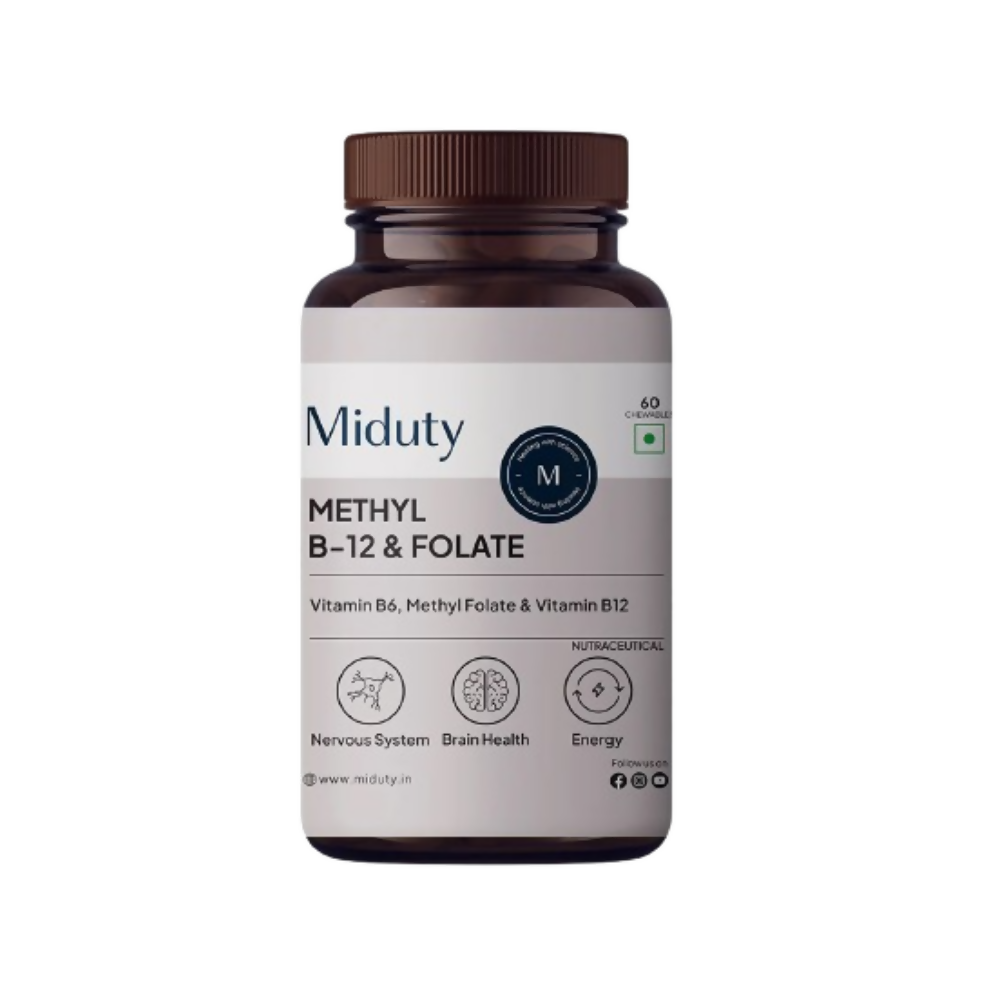 Miduty Vitamin B12 - Methyl Folate Chewables - Distacart