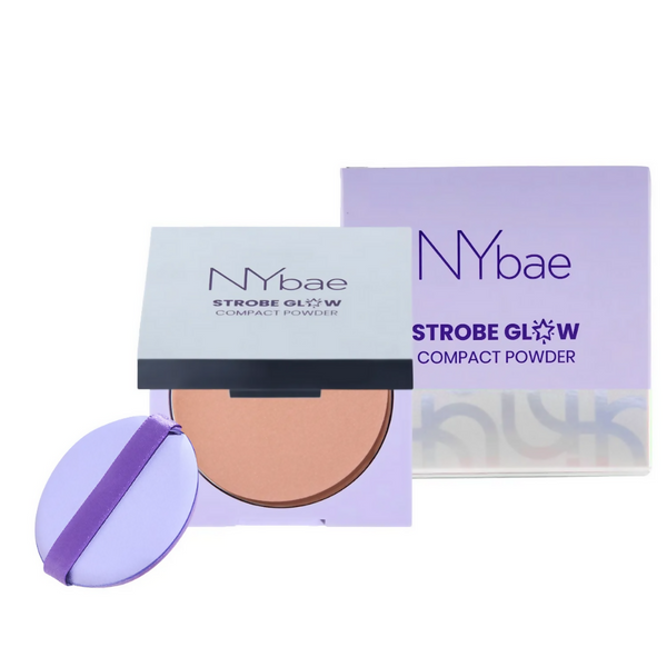 NY Bae Strobe Glow Compact Powder - Warm Pink 02