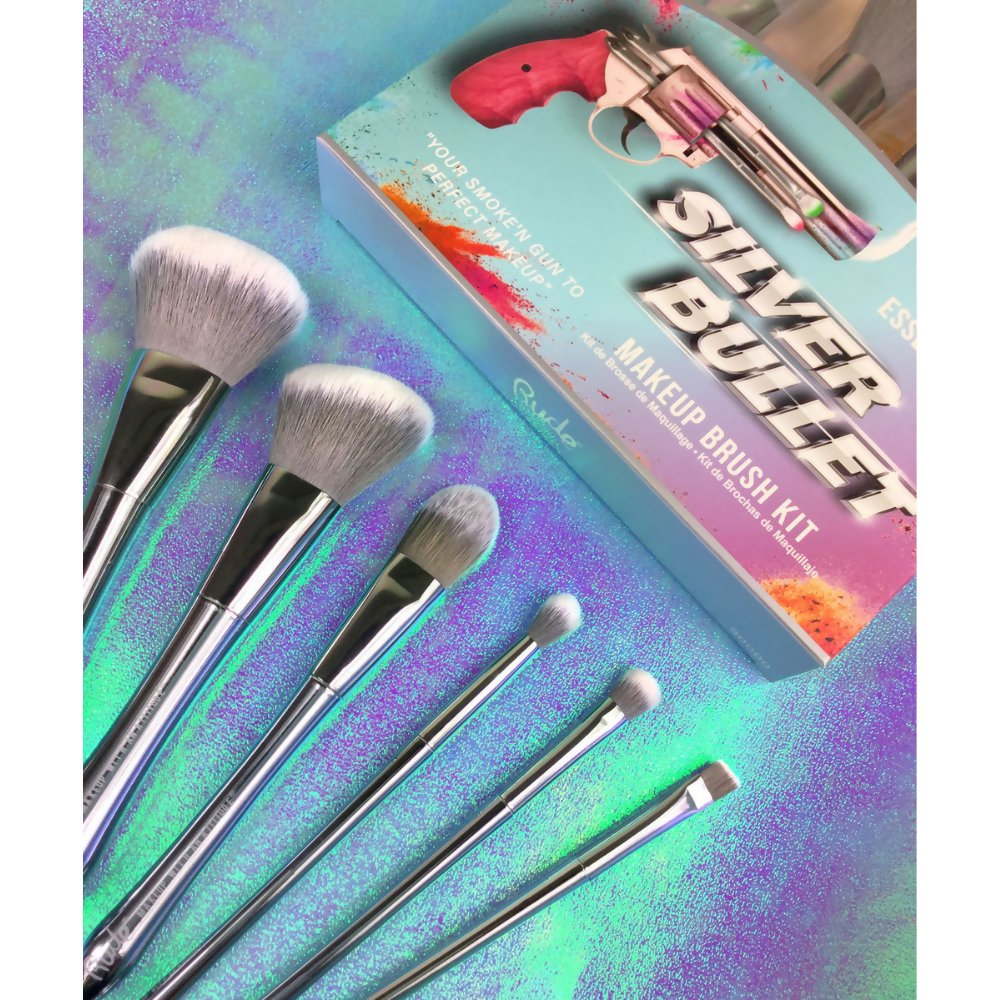 Rude Cosmetics Silver Bullet Foundation Brush - Remington - Distacart