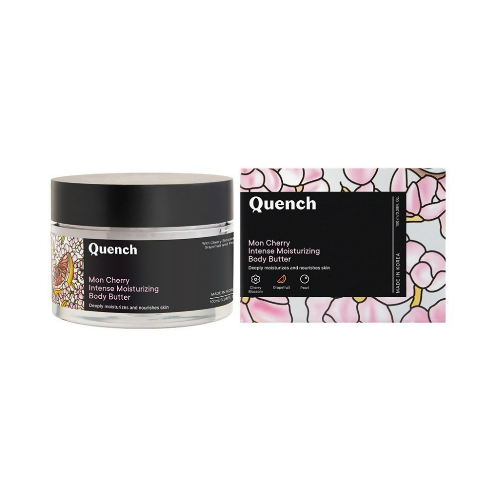 Quench Moisturizing Body Butter with Cherry Blossom Repairs Dry Damaged Skin - Distacart