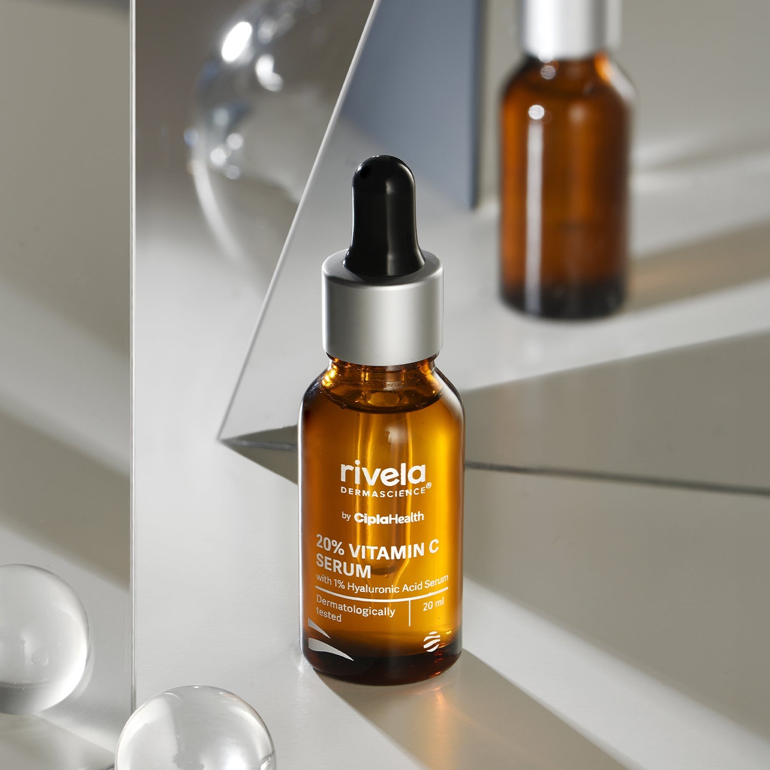 20% Vit C Serum with 1% Hyaluronic Acid - Rivela Dermascience