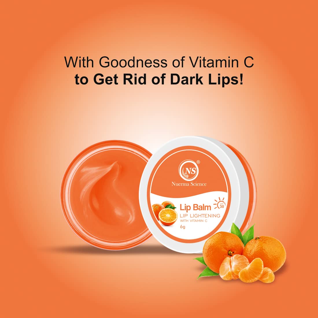 Nuerma Science Vitamin C Lip Balm | Nourishing, Hydrated & Soft Lips - 6gm Nuerma Science Vitamin C Lip Balm | Nourishing, Hydrated & Soft Lips - 6gm