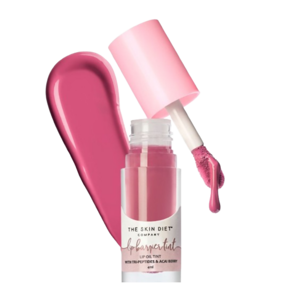 The Skin Diet Company Lip Barrier Tint High Shine Gloss Oil - Desert Rose - Distacart