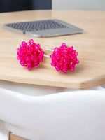 Thumbnail for Inhanns Small Statement Studs Earrings - Pink - Distacart