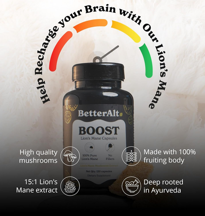 Better Alt Lions Mane Boost Capsules - Distacart