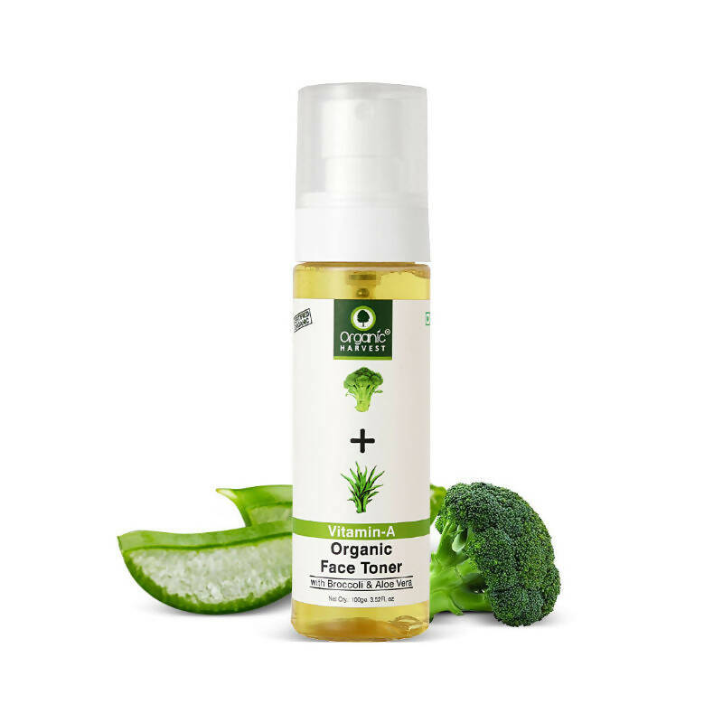 Organic Harvest Vitamin A Organic Face Toner with Broccoli & Aloe Vera - Distacart