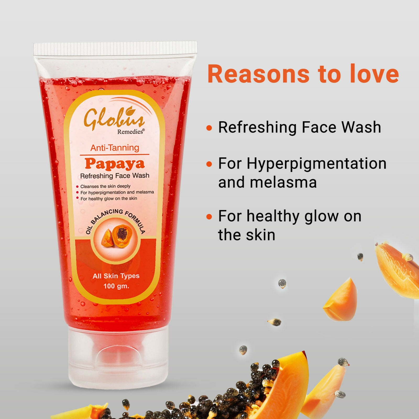 Globus Remedies Papaya Face Wash