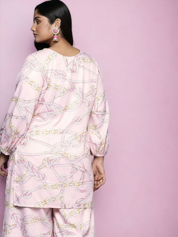 Ahalyaa Women's Traditional wear Tunic - Pink - Distacart