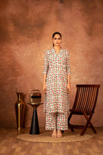 Thumbnail for Joban Fashion Red Green Hand Block Printed Cotton Suit Set - Distacart