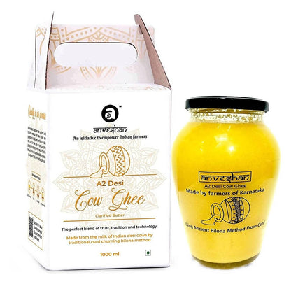 Anveshan A2 Desi Cow Ghee 1000 ml