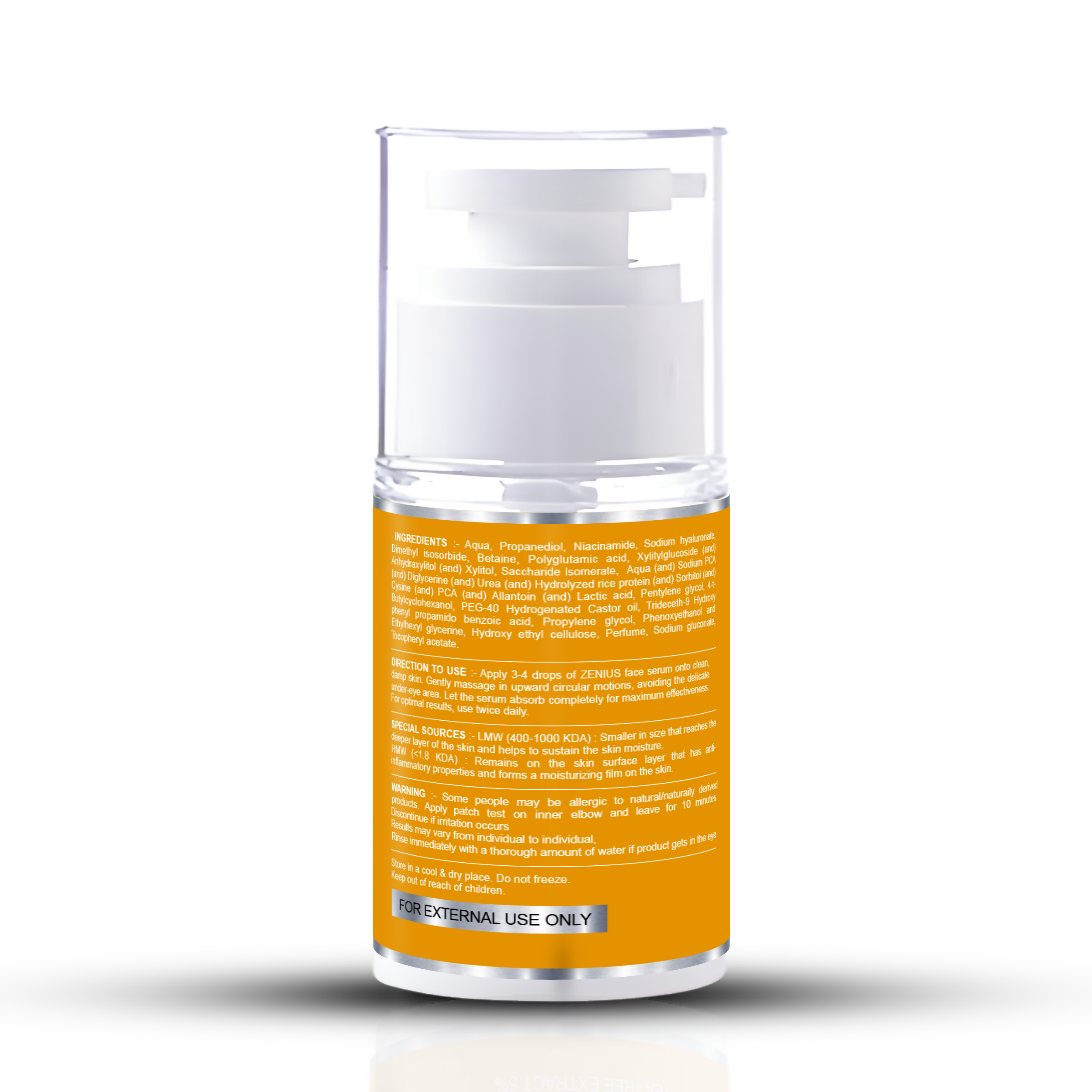Zenius Hyaluronic Acid Serum for Hydrated Skin - Dista