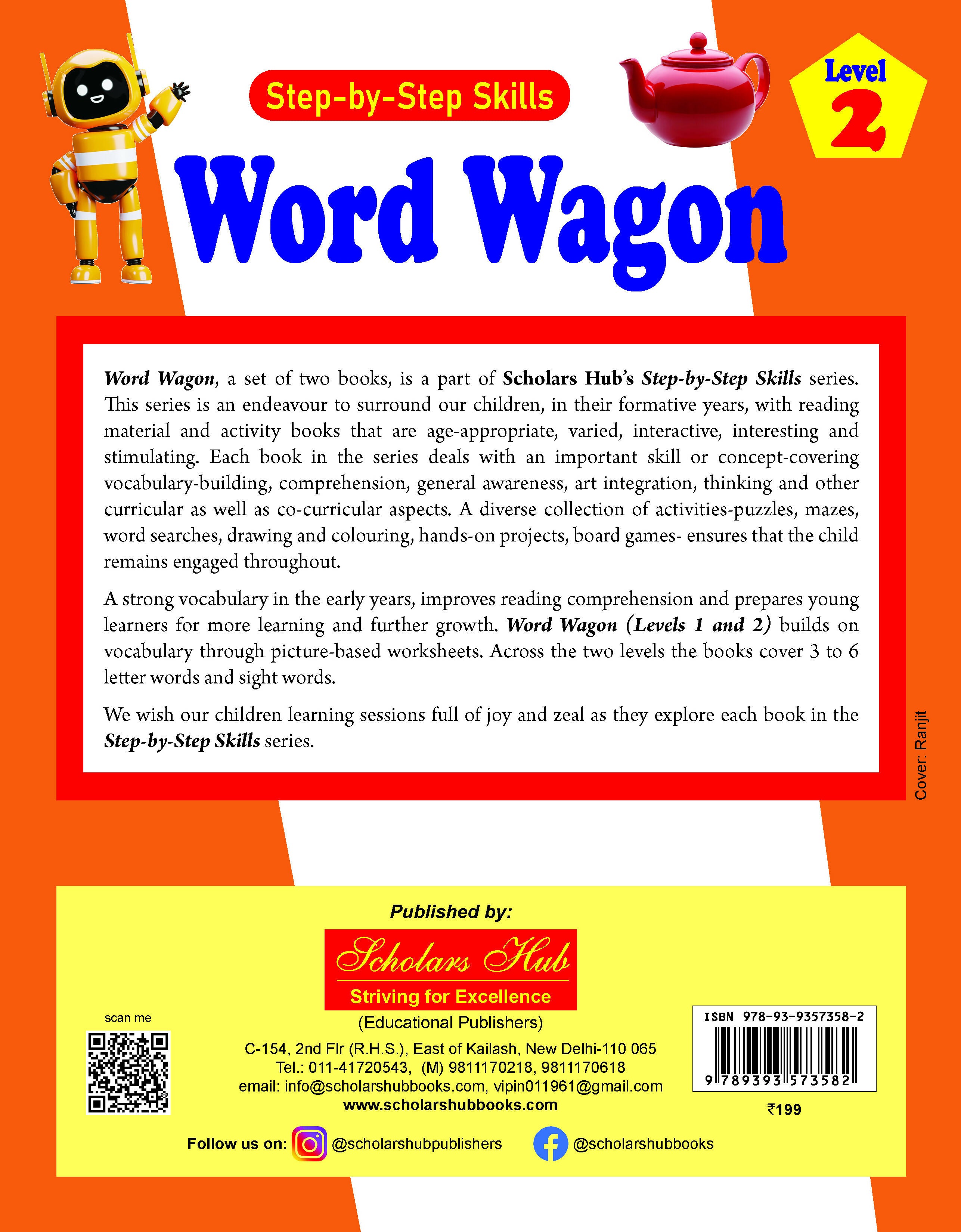 Step By Step Skills Word Wagon-2(Tearble Colourful Worksheets) - Dista
