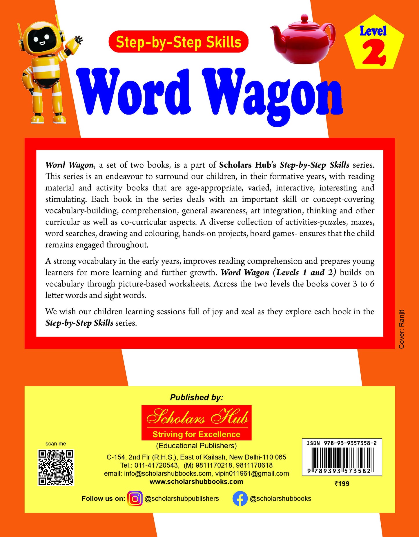 Step By Step Skills Word Wagon-2(Tearble Colourful Worksheets) - Dista