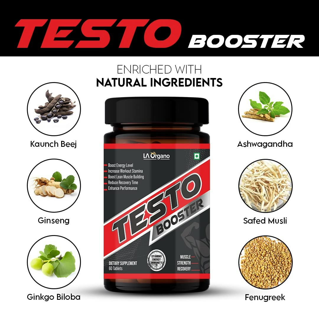 LA Organo Testo Booster Tablets - Distacart