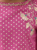Thumbnail for Lil Drama Khilkhilahat Pink Crop Top and Flare Pant Set For Girls