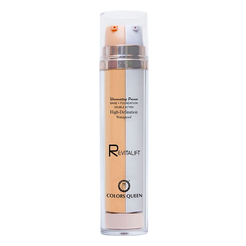 Colors Queen Revitalift Illuminating Primer Base + Foundation - 04 Beige - Distacart