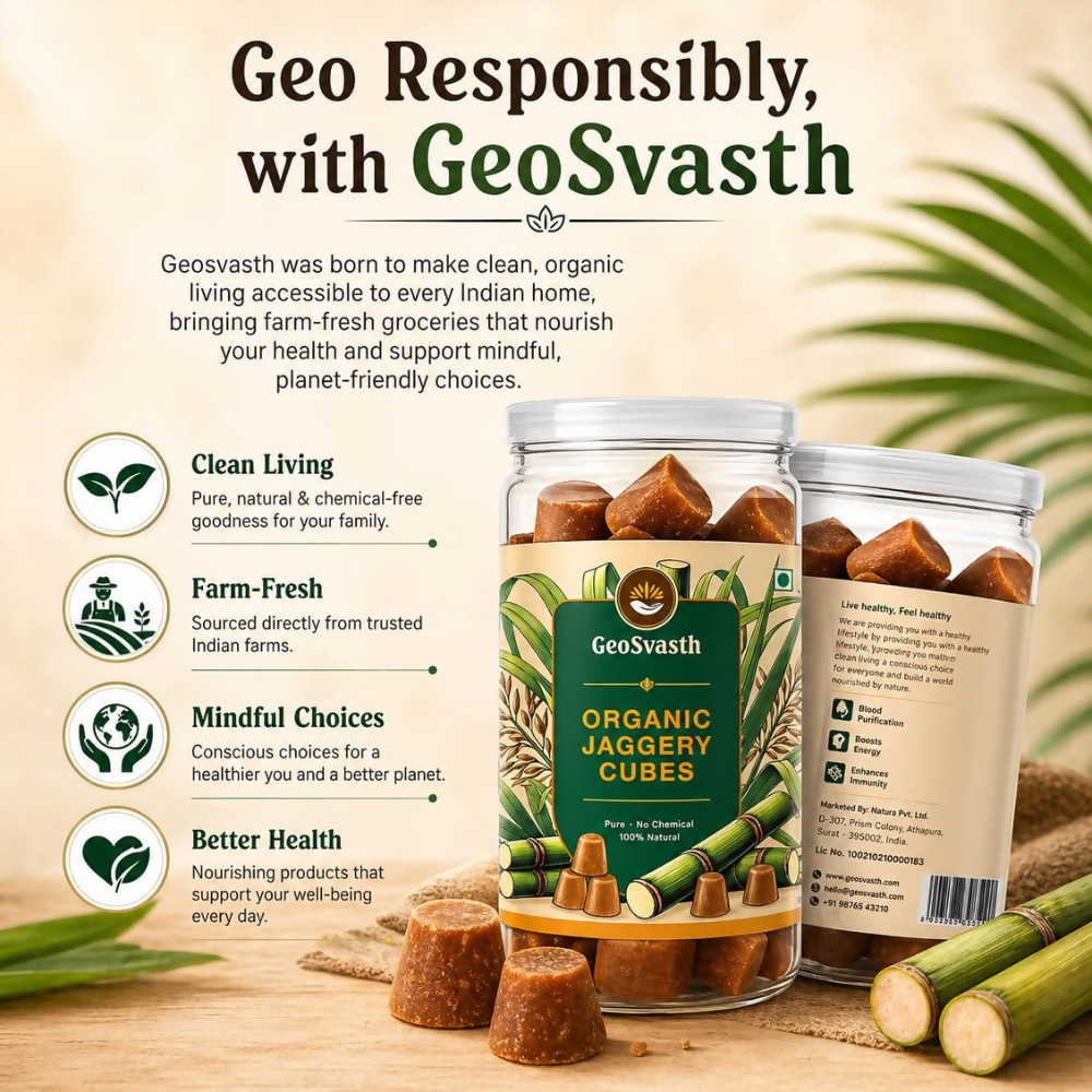 GeoSvasth Organic Jaggery Cubes - Dista