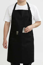 Thumbnail for Horseyaart Professional Waterproof Apron For Kitchen/Chef-Black - Dista