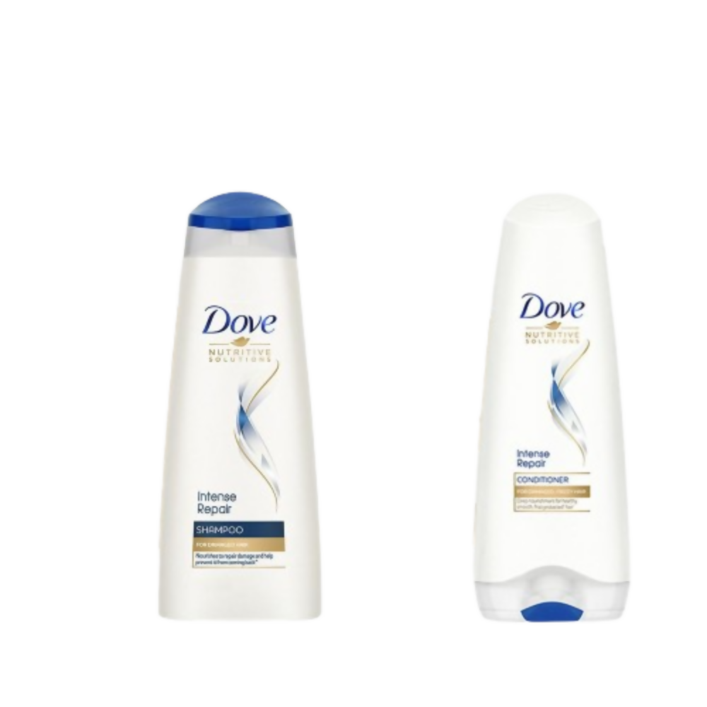Dove Intense Repair Shampoo + Damage Solutions Intense Repair Conditioner