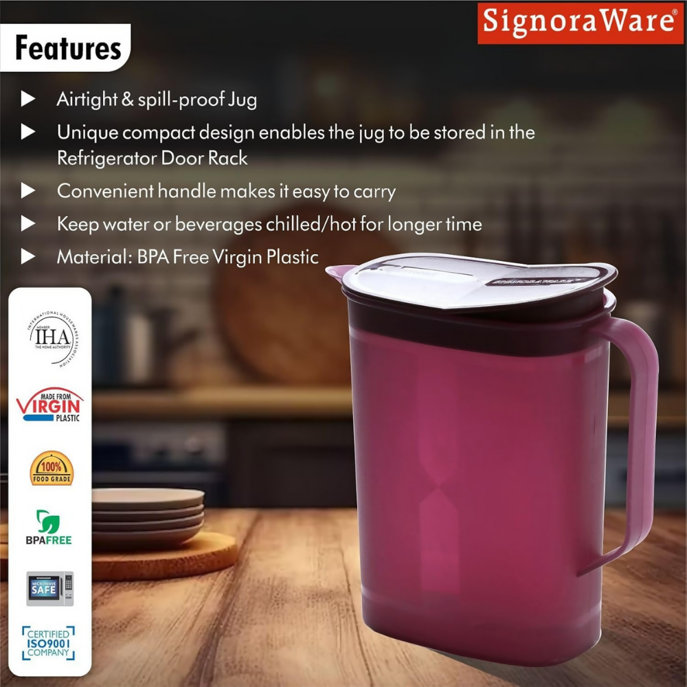 Signoraware Ocean BPA free plastic Water Storage Jug - Dista
