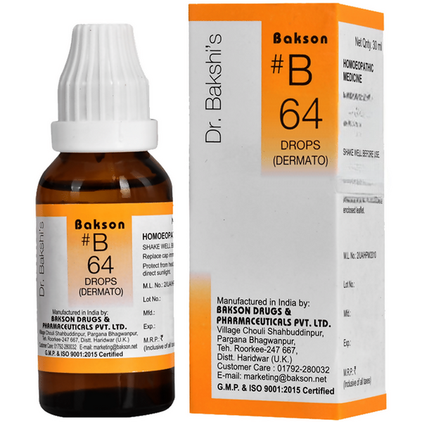 Bakson's Homeopathy B64 Drops - Distacart