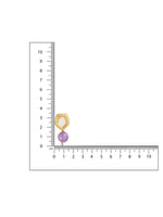 Thumbnail for Ruby Raang Purple Amethyst Kundan Studs