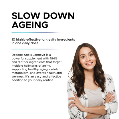 Decode Age LongeVit Supplement | Graceful Ageing Tablets - Distacart