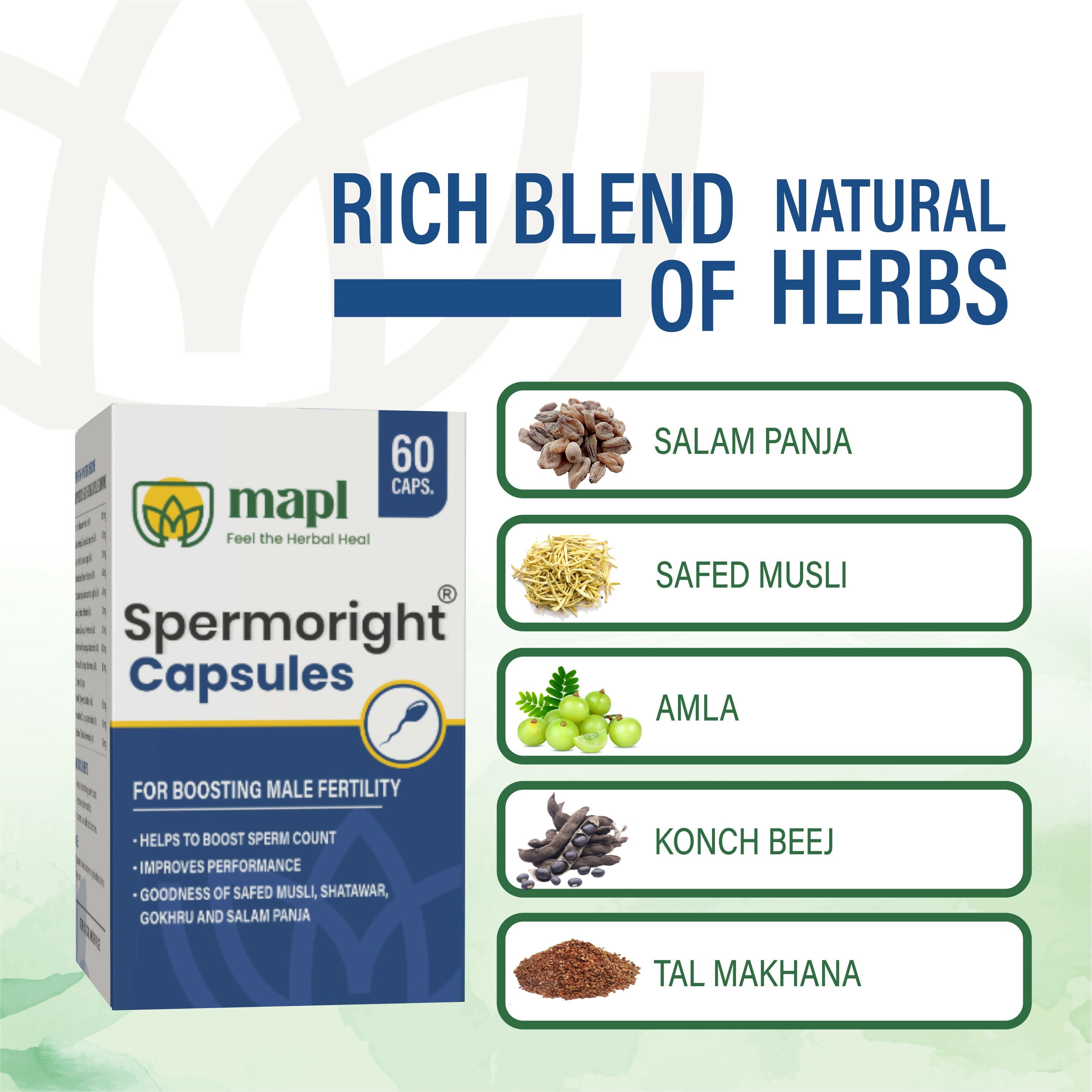 MAPL Spermoright Capsule Sperm Booster For Mens