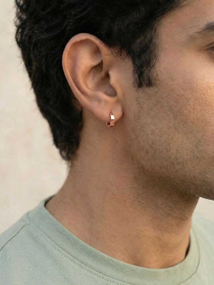 NVR Men's Set of 3 Multicolour Hoop Earrings - Distacart