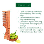 Thumbnail for The Pure Story Oil Infused Neem Wood Handle Comb - Distacart