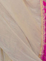 Thumbnail for Mitera Gotta Patti Supernet Saree - Distacart