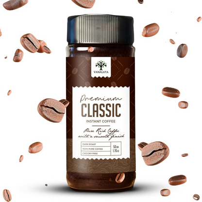 Vanalaya Premium Classic Instant Coffee Black Coffee Powder - Distacart