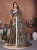 Aastha Fashion Light Brown Linen Weaving Saree - Distacart