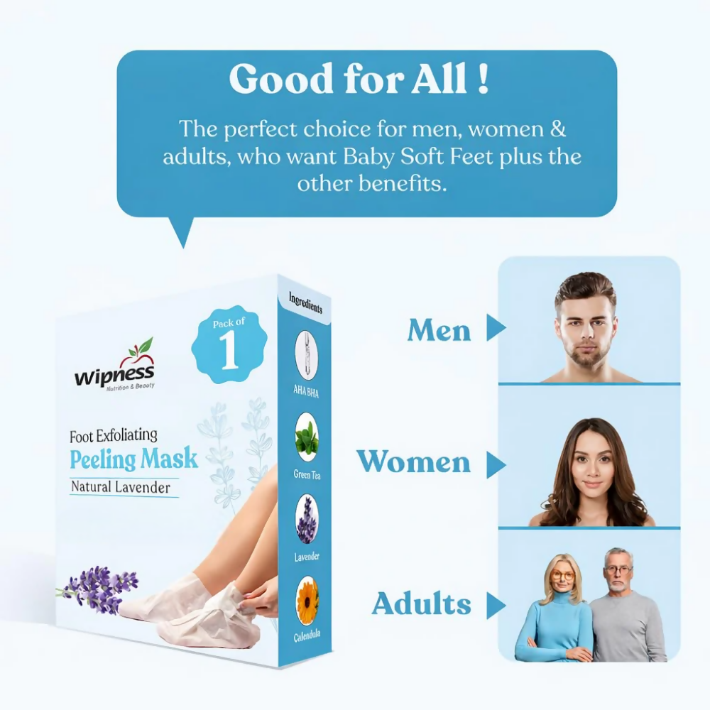 Wipness Natural Foot Peeling & Exfoliating Foot Mask - Dista