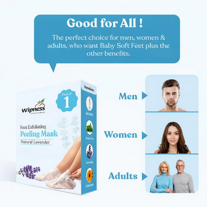 Wipness Natural Foot Peeling & Exfoliating Foot Mask - Dista