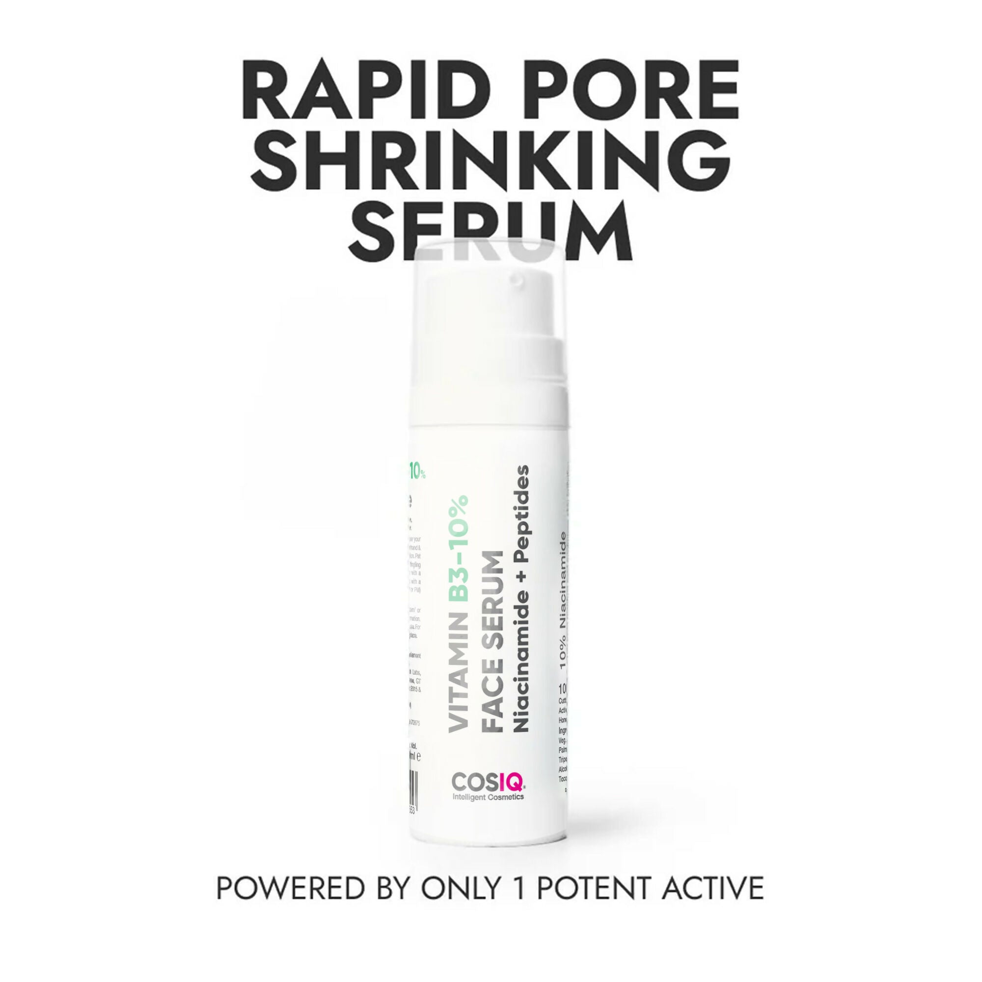 Cos-IQ Niacinamide Vitamin B3-10% Face Serum for Ultra Sensitive Skin