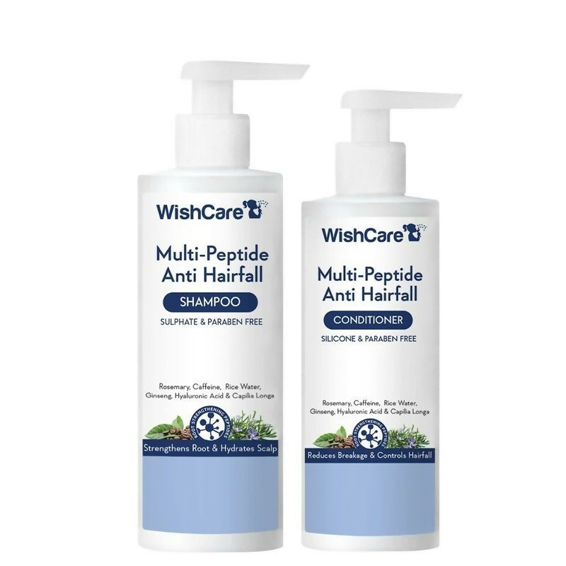 Wishcare Multi Peptide Anti Hairfall Shampoo + Conditioner Combo - Distacart