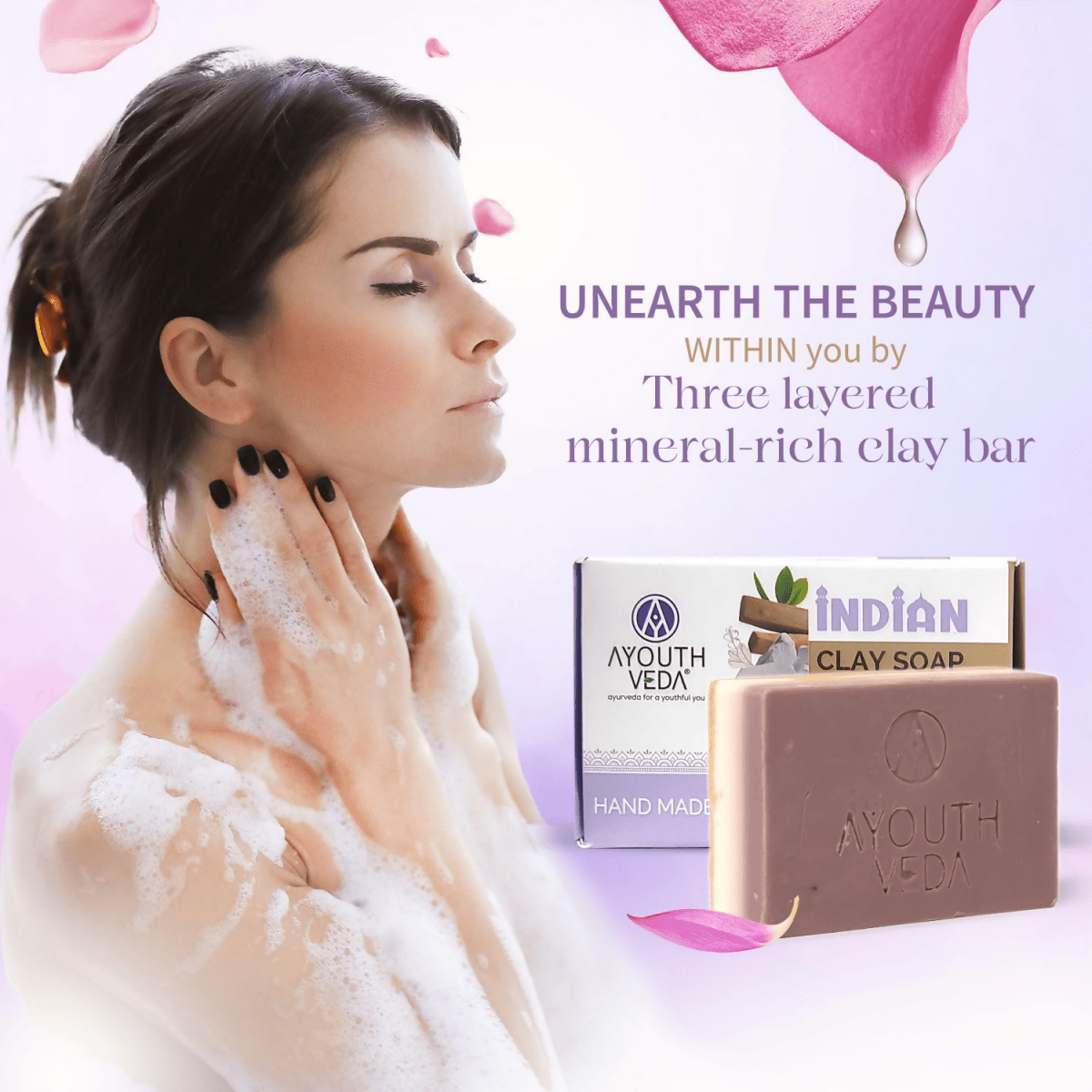 Ayouthveda Handmade Indian Clay Soap - Distacart