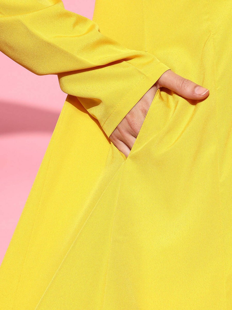 Ahalyaa Women's Traditional wear Ethnic Dress - Mustard - Distacart