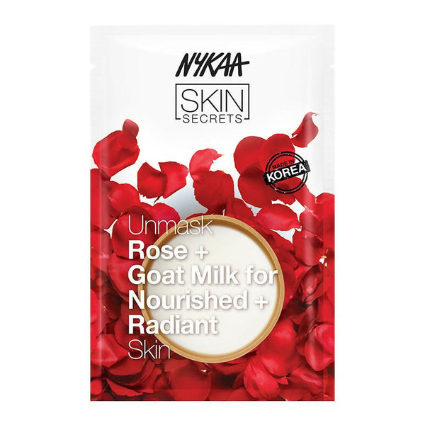Nykaa Skin Secrets Exotic Indulgence Rose + Goat Milk Sheet Mask For Nourished & Radiant Skin - Distacart