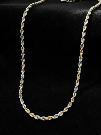 NVR Men's Handcrafted Rhodium Plated Chain - Distacart