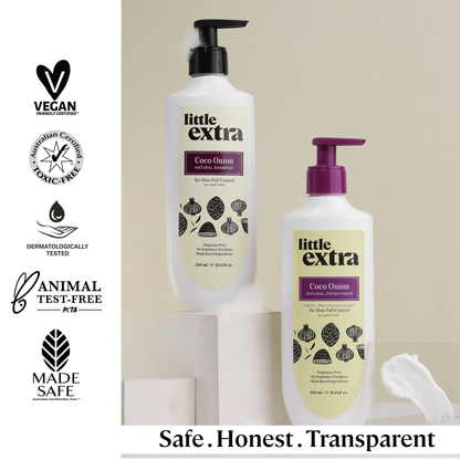 Little Extra Shampoo & Conditioner For Hair Fall Control - Distacart