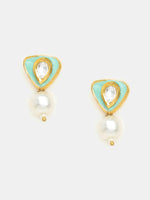 Thumbnail for Ruby Raang Ruhani Green Pearl Earrings - Distacart