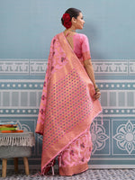 Thumbnail for Astita Light Pink Silk Saree