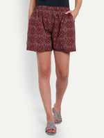 Thumbnail for Alvano Printed Maroon Boxer Shorts - Distacart