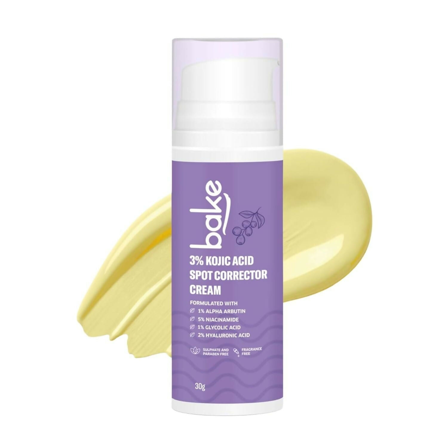 BAKE 3% Kojic Acid Spot Corrector Cream with Alpha Arbutin for Pigmentation - Distacart