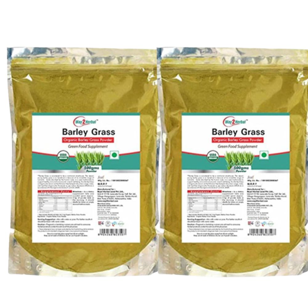 Way2herbal Organic Barley Grass Powder - Distacart